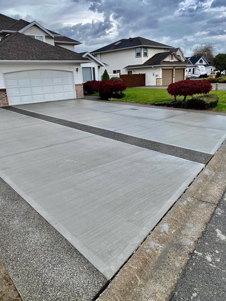 concrete patios and driveways