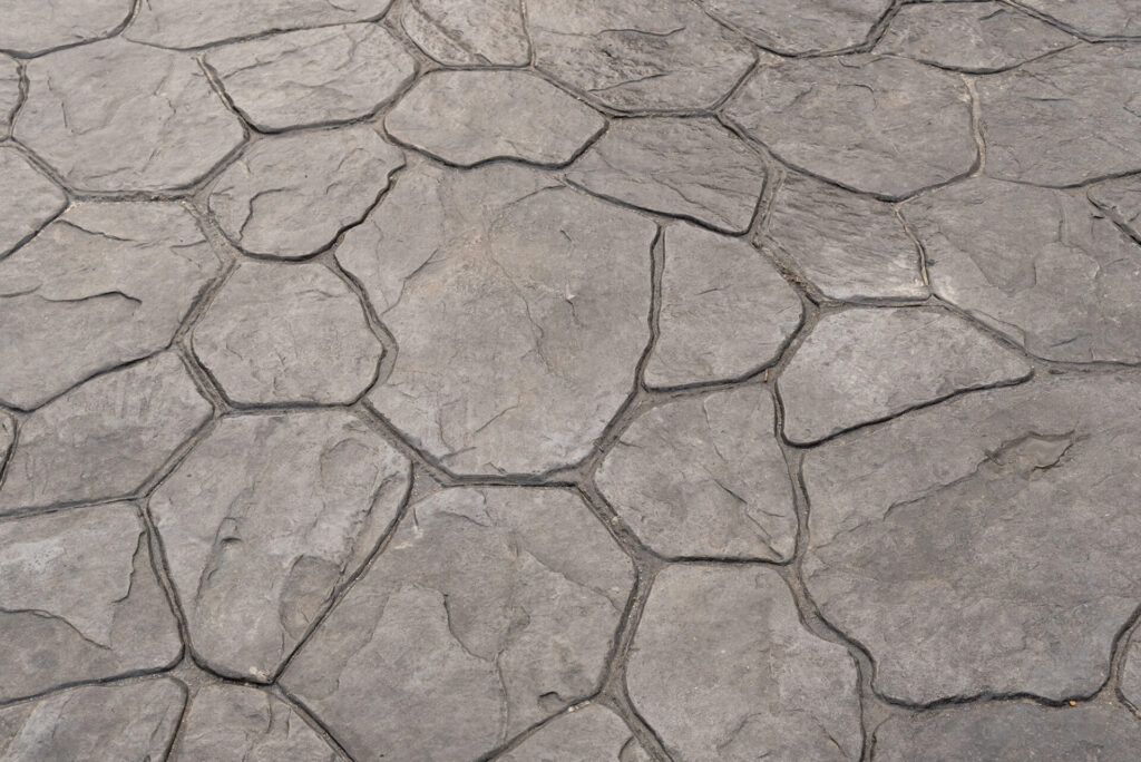 Stamped finish concrete walkway | Schol's Concrete and Excavation Services, Chilliwack, British Columbia
